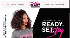 Desktop Screenshot of destinedforbeauty.com